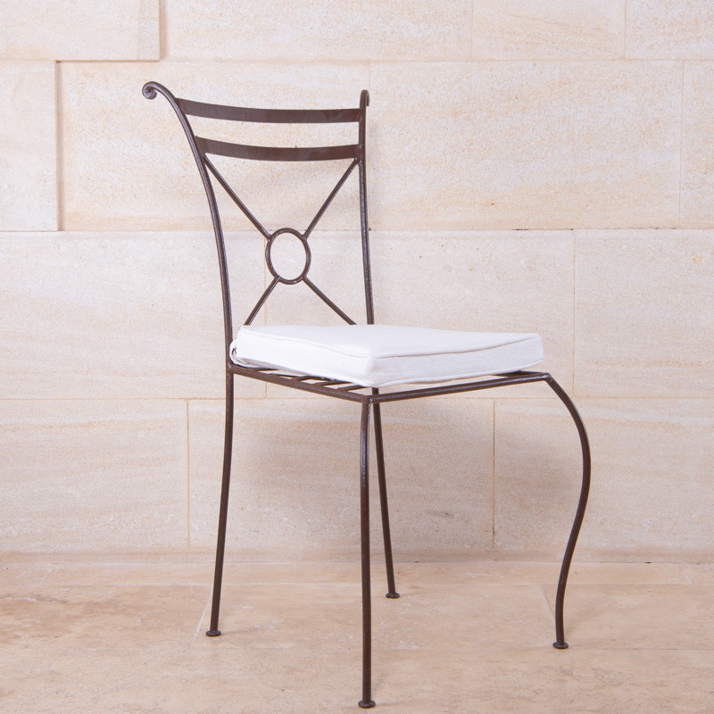 Chaise en fer forgé - Empilable -