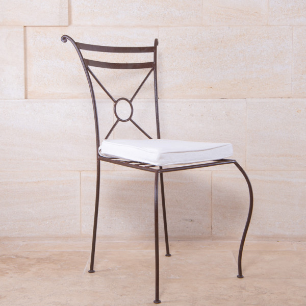 Chaise en fer forgé - Empilable -