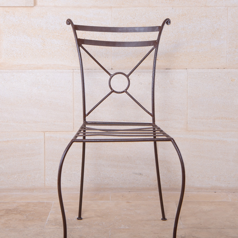 Chaise en fer forgé - Empilable -