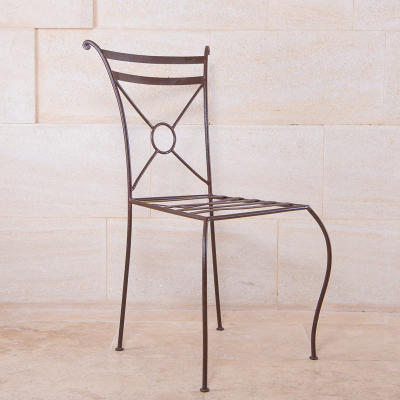 Chaise en fer forgé - Empilable -