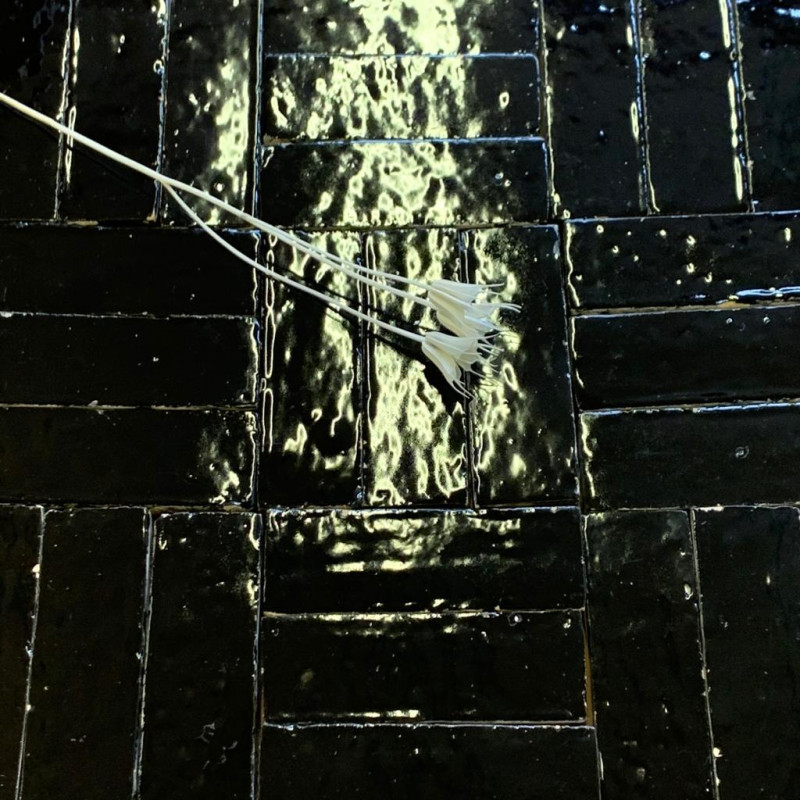 Véritable Bejmat de Fès - Noir Brillant -