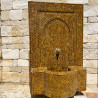 Fontaine Zellige - Aladin - Miel - 100x60cm - Pompe & Crachoir Laiton -