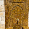 Fontaine Zellige - Aladin - Miel - 100x60cm - Pompe & Crachoir Laiton -