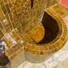 Fontaine Zellige - Aladin - Miel - 120x80cm - Pompe & Crachoir Laiton -