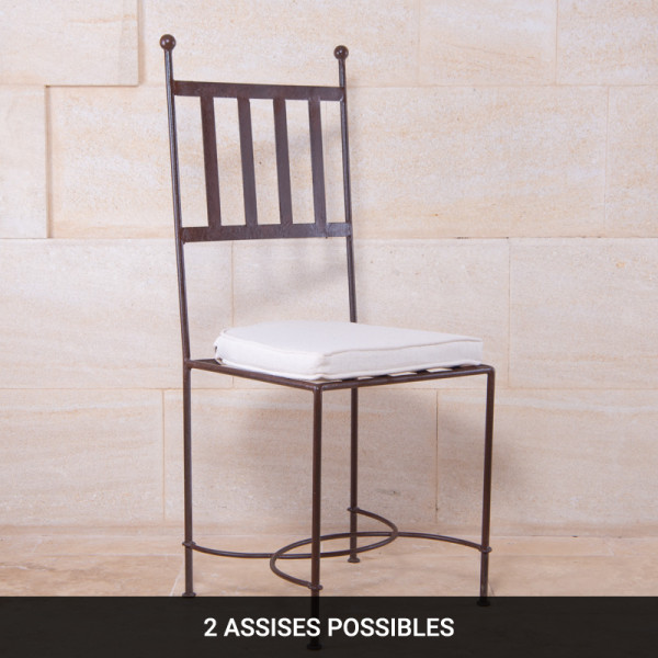 Chaise en fer forgé - Nomade -