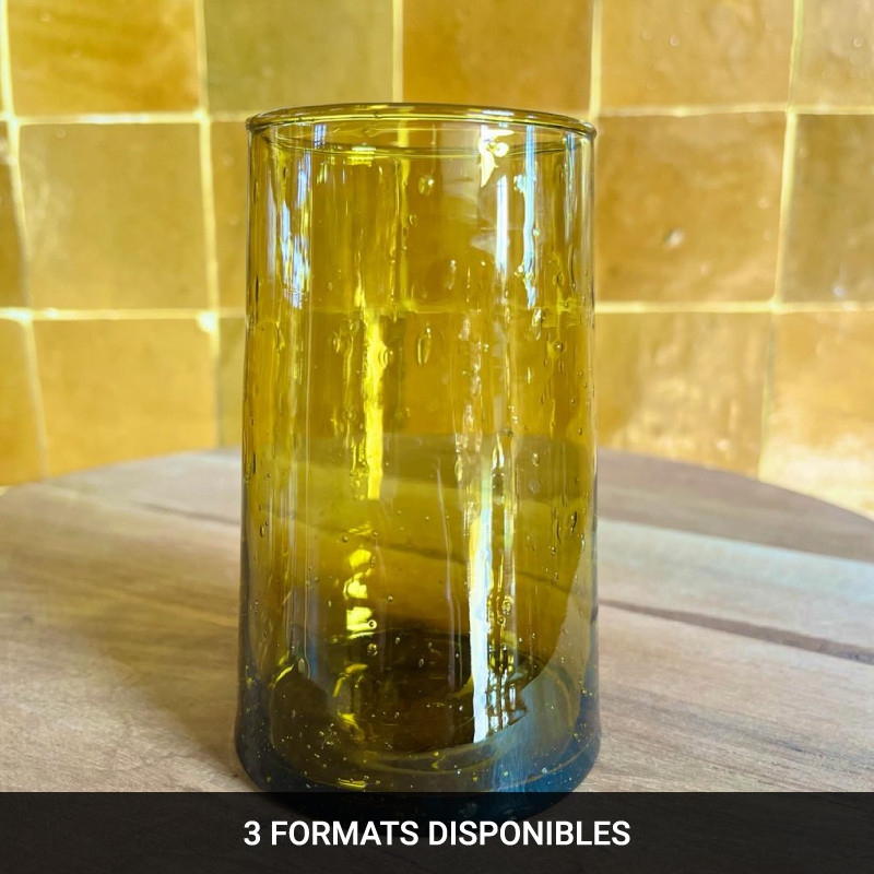 Verre Beldi Evasé - Miel - Taille au choix S / M / L -