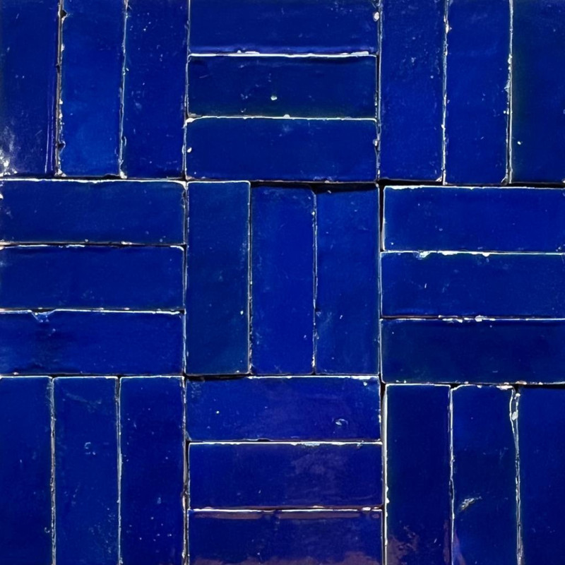 Véritable Bejmat de Fès - Bleu Majorelle -