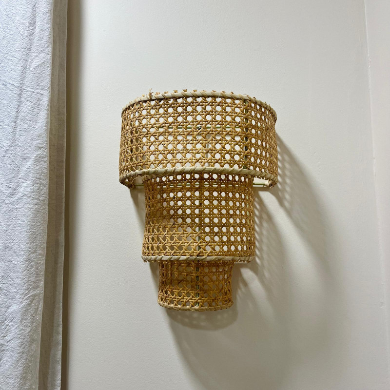 Applique Rotin - Carla - 26,5 x 17,5cm - Hauteur 31cm -