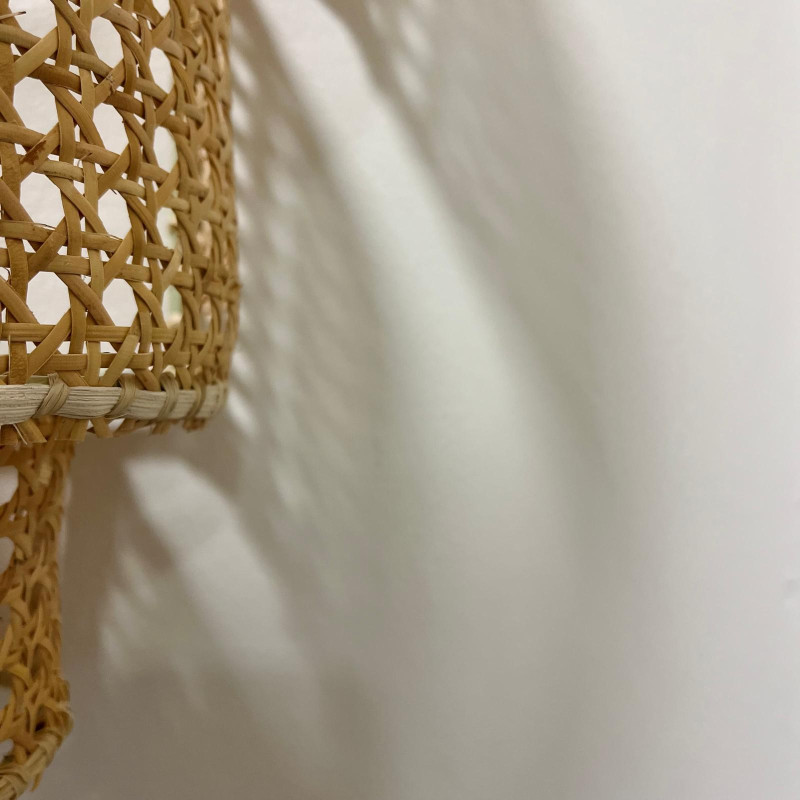 Applique Rotin - Carla - 26,5 x 17,5cm - Hauteur 31cm -