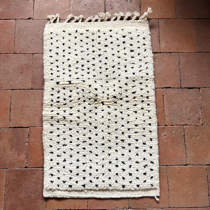 Tapis Khemisset I - 100% laine - ≈ 100 x 62 cm -