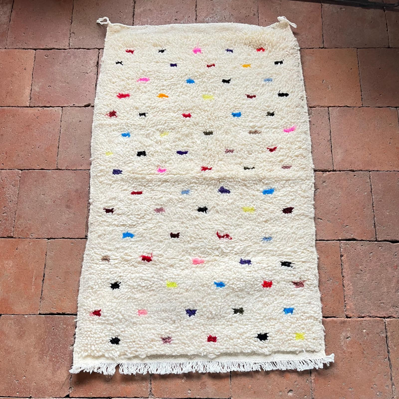 Tapis Khemisset V - 100% laine - ≈ 100 x 70 cm -