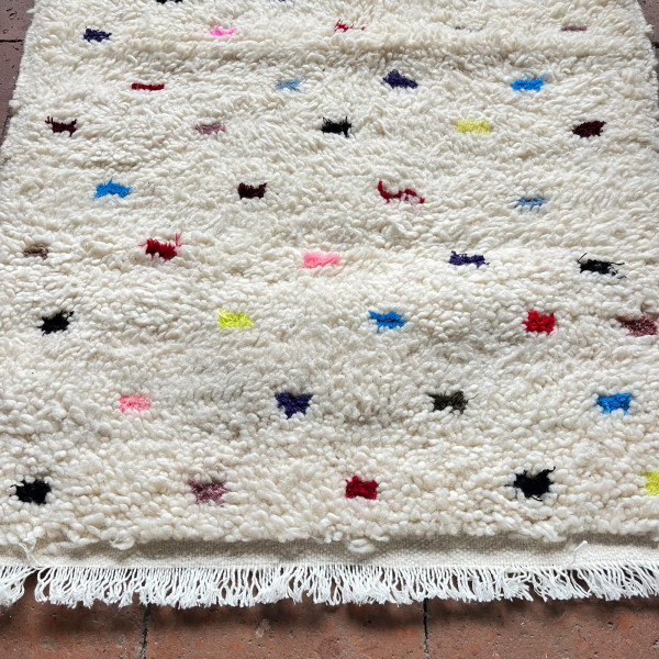 Tapis Khemisset V - 100% laine - ≈ 100 x 70 cm -