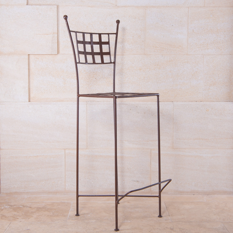 Chaise Bar Fer Forgé - Mini Provence - Hauteur 65cm -