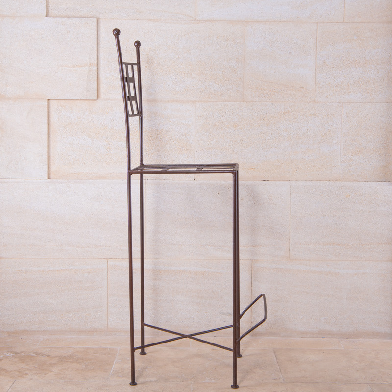 Chaise Bar Fer Forgé - Mini Provence - Hauteur 65cm -
