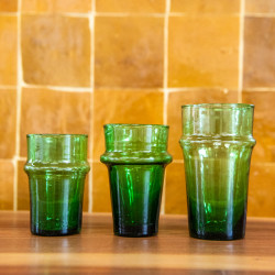 Verre Beldi - Vert - Taille au choix S / M / L -