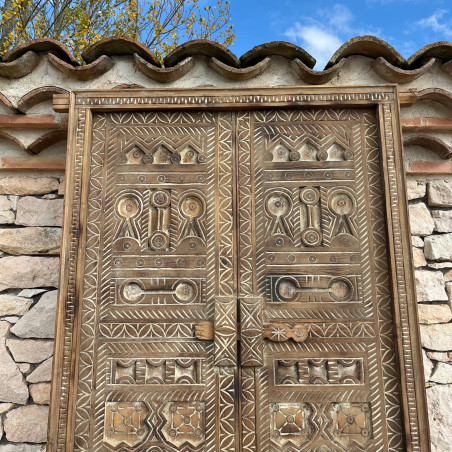 Porte marocaine - Shadi - bois de cèdre -