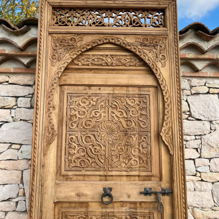 Porte marocaine Warda - bois de cèdre -