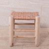 Tabouret Bohème - Cuir Large - 30/30cm - Hauteur S/M - Tabouret Bohème - Cuir Large - 30/30cm - Hauteur S/M -