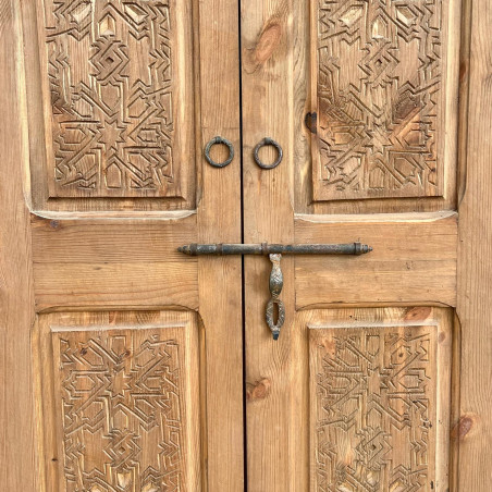 Porte marocaine Najm - bois de cèdre -