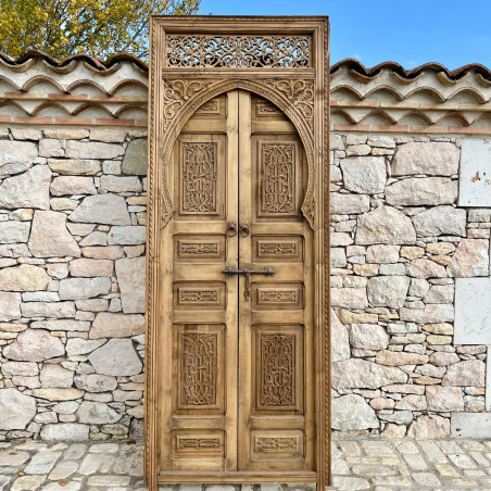 Porte marocaine Qalea - bois de cèdre -