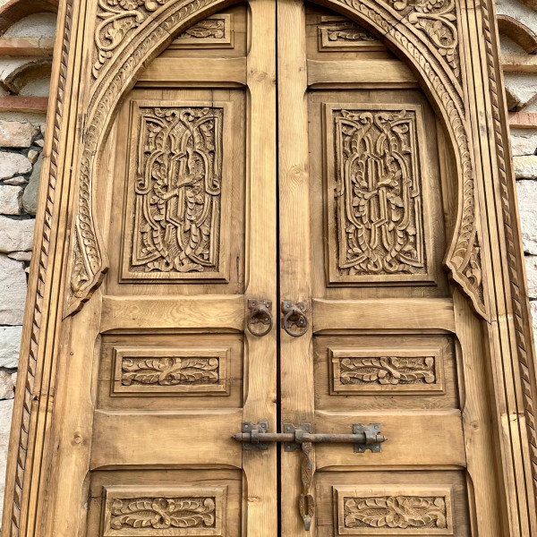 Porte marocaine Qalea - bois de cèdre -