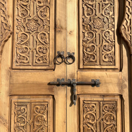 Porte marocaine Khiata - bois de cèdre -