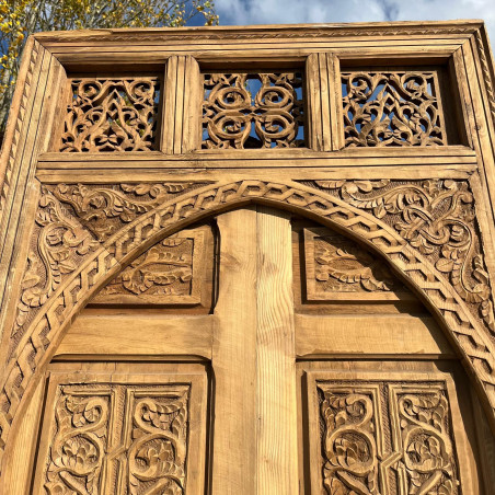 Porte marocaine Khiata - bois de cèdre -