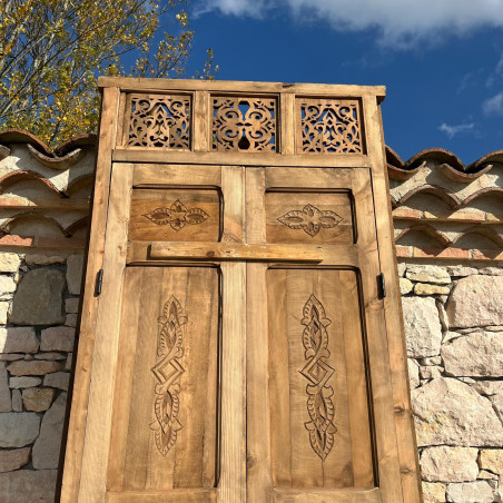 Porte marocaine Khiata - bois de cèdre -