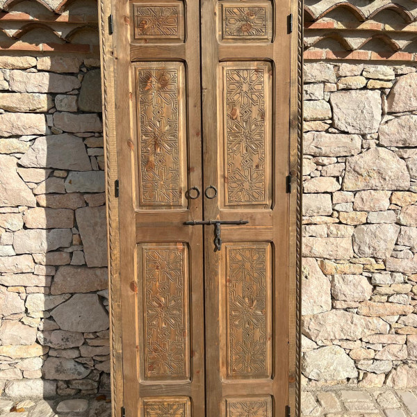 Porte marocaine Thalj - bois de cèdre -