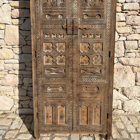 Porte marocaine Berbere - bois de cèdre -