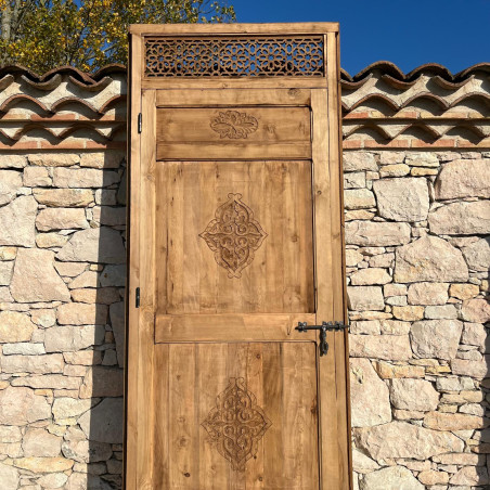 Porte marocaine Kuzmu - bois de cèdre -