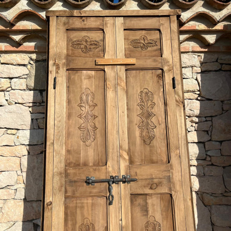 Porte marocaine Alzali - bois de cèdre -