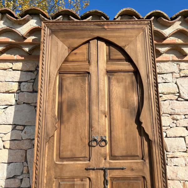 Porte marocaine Taqi - bois de cèdre -