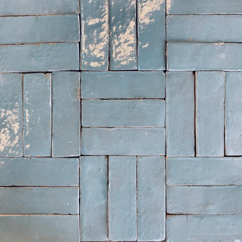 Véritable Bejmat de Fès - Ciel Gris -