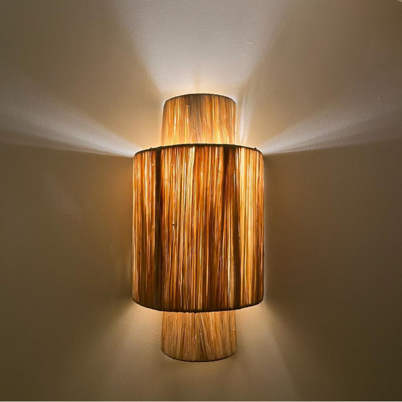 Applique Raphia - Nela - 45 x 20 cm -