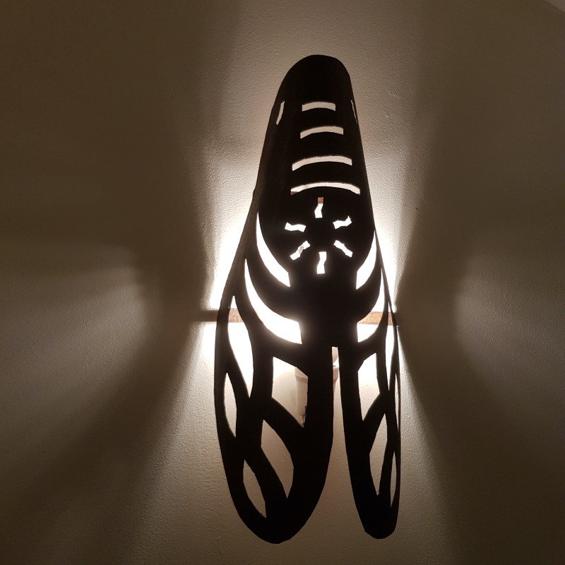 Applique Cigale en tôle -