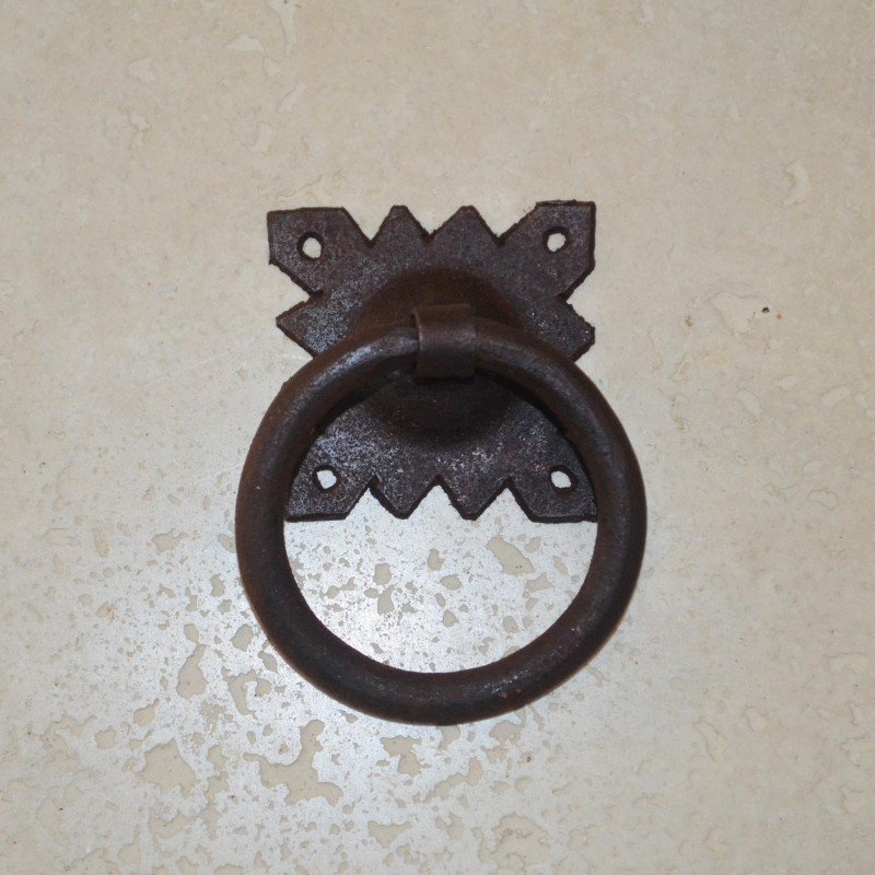 Poignée heurtoir artisanal Rond - Fer Forgé - Disponible en 2 tailles -