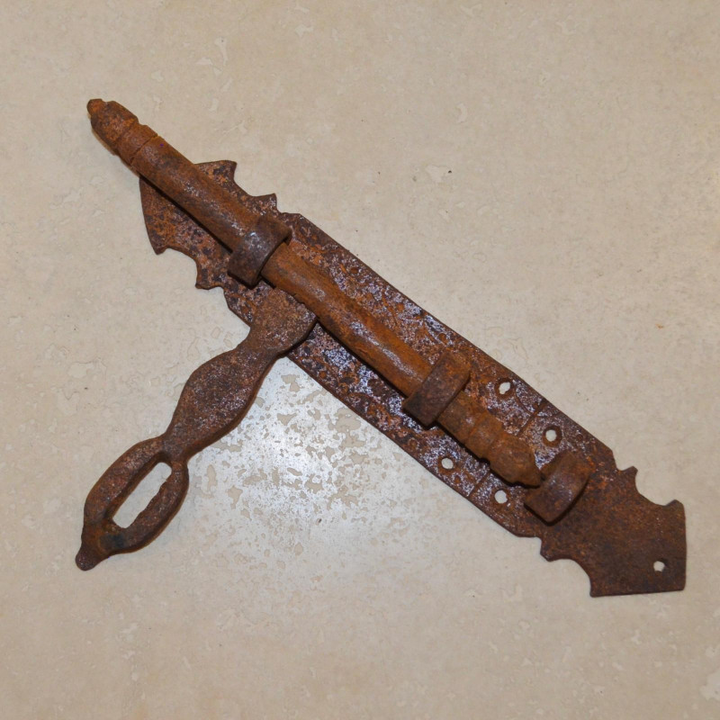 Targette pour cadenas Artisanale - Fer Forgé - Plusieurs tailles disponibles -