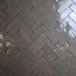 Véritable Bejmat de Fès - Gris Massai -