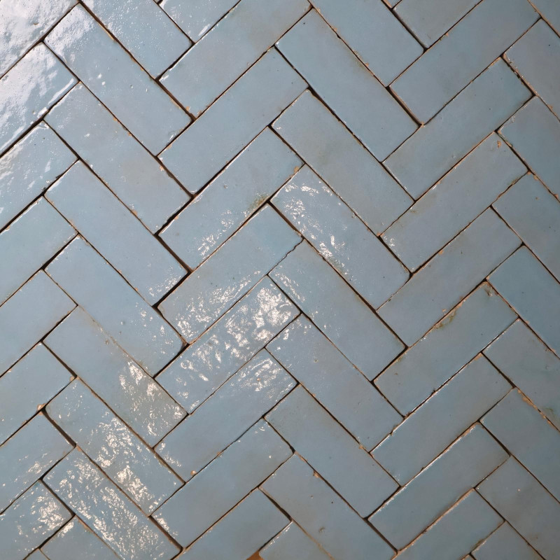 Véritable Bejmat de Fès - Ciel Gris -
