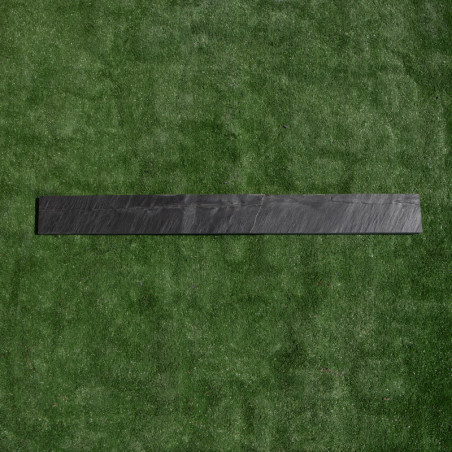 Bordure Piquet Ardoise Noire Sciée - Hauteur 10cm - Longueur 1m - Epaisseur 3/6cm -