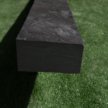 Bordure Piquet Ardoise Noire Sciée - Hauteur 10cm - Longueur 1m - Epaisseur 3cm -