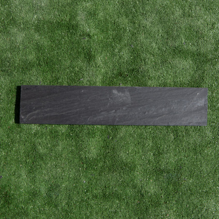 Bordure Piquet Ardoise Noire Sciée - Hauteur 10cm - Longueur 50cm - Epaisseur 3/6cm -