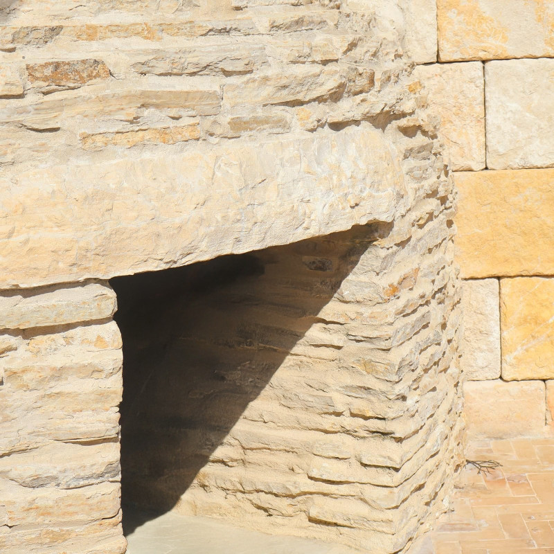 Pierre du Lot - Opus Incertum - Epaisseur 25/40mm - Naturelle - Palette -