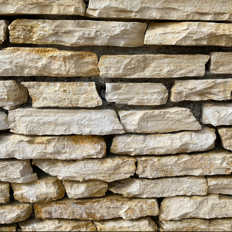 Pierre du Lot - Opus Incertum - Epaisseur 50/70mm - Naturelle - Palette -