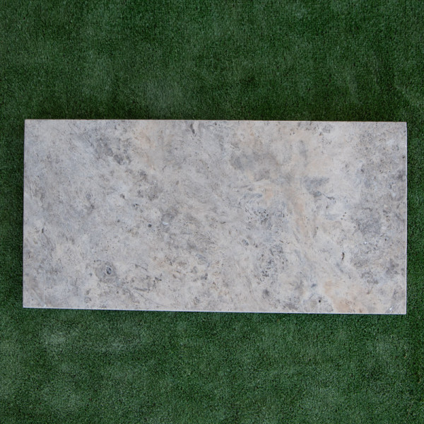 Pas Japonais - Travertin - Silver - 61x30,5cm - 30mm - Vieillie -