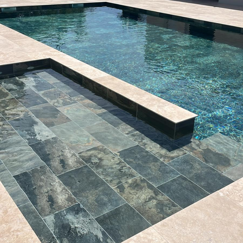 Carrelage Bali Ardoise Multicolore - 60/30cm - Epaisseur 9mm -