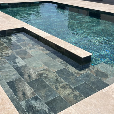 Carrelage Bali Ardoise Multicolore - 60/30cm - Epaisseur 9mm - Carrelage Bali Ardoise Multicolore - 60/30cm - Epaisseur 9mm -