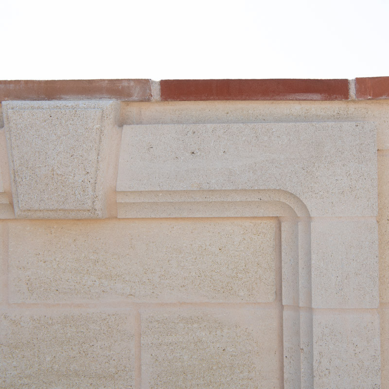 Encadrement Mouluré Retour Droit - 80/20cm - Epaisseur 6cm - Pierre de Sireuil -