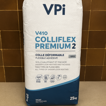 Colle Flex Colliflex Premium 2- Grise - 25 kgs - V410 - Colle Flex Colliflex Premium 2- Grise - 25 kgs - V410 -